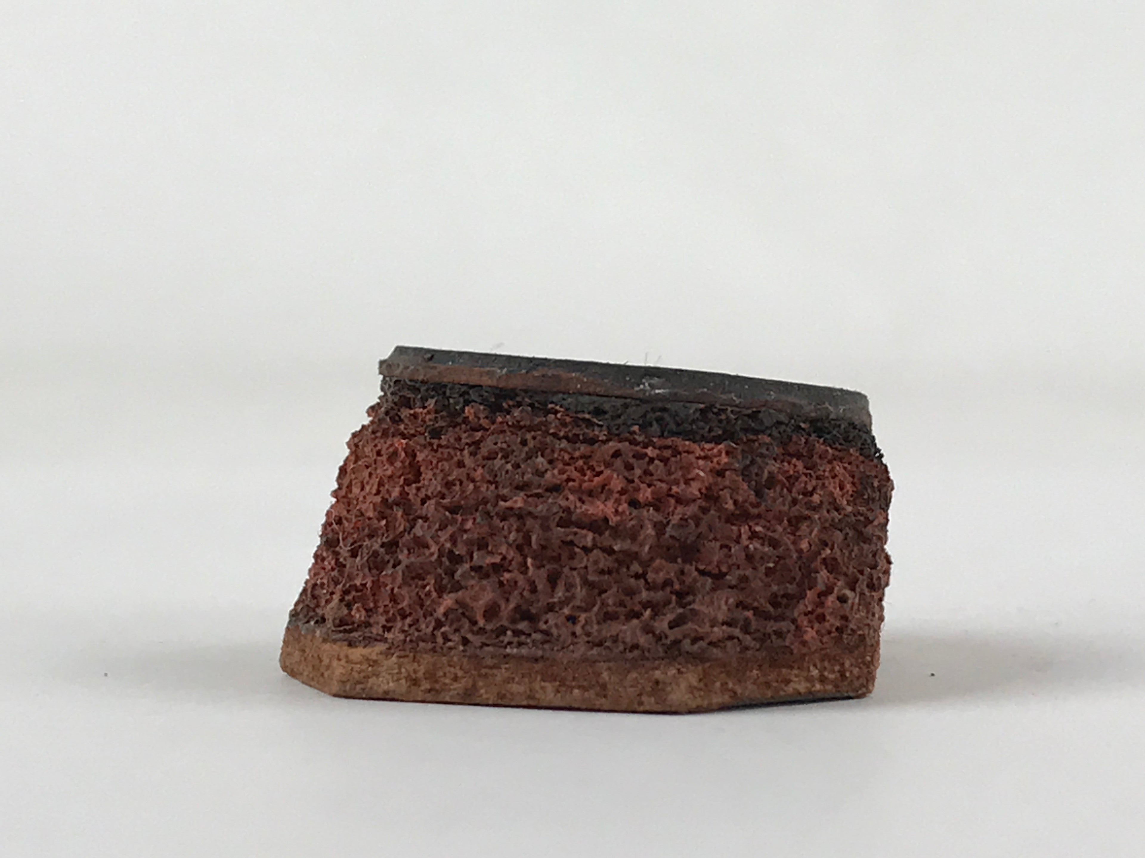 Japanese Rubber Stamp Wave Pattern Vtg Seigaiha Sponge Base Stationary HS238