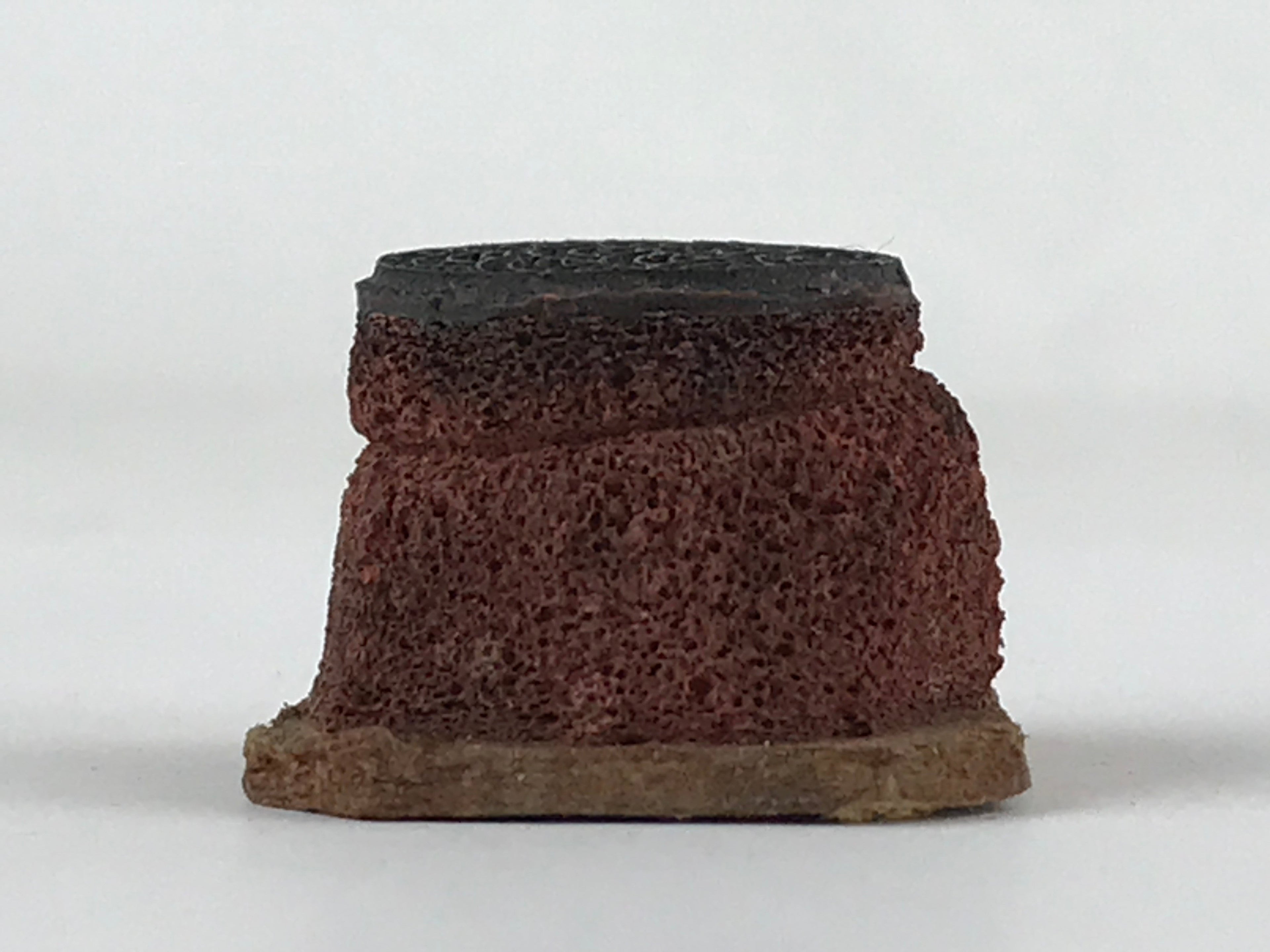 Japanese Rubber Stamp Wave Pattern Vtg Seigaiha Sponge Base Stationary HS246
