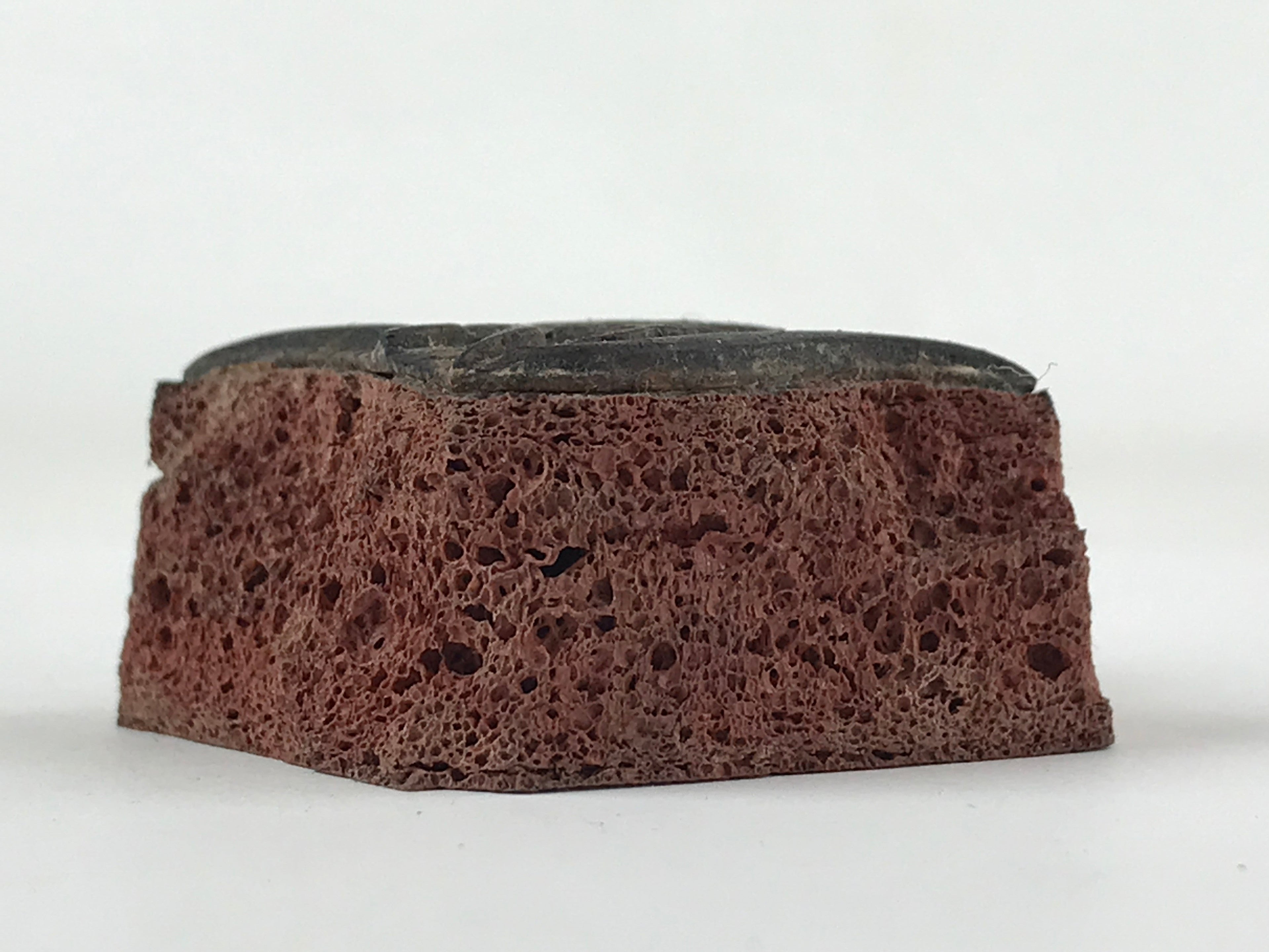 Japanese Rubber Stamp Wheat Ear Spikelets Vtg Sponge Base Stationary HS251