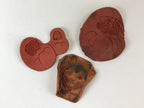Japanese Rubber Stamps Without Base 10 Pcs Vtg Animal Kanji Stationary HS229