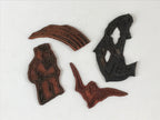 Japanese Rubber Stamps Without Base 10 Pcs Vtg Animal Kanji Stationary HS229