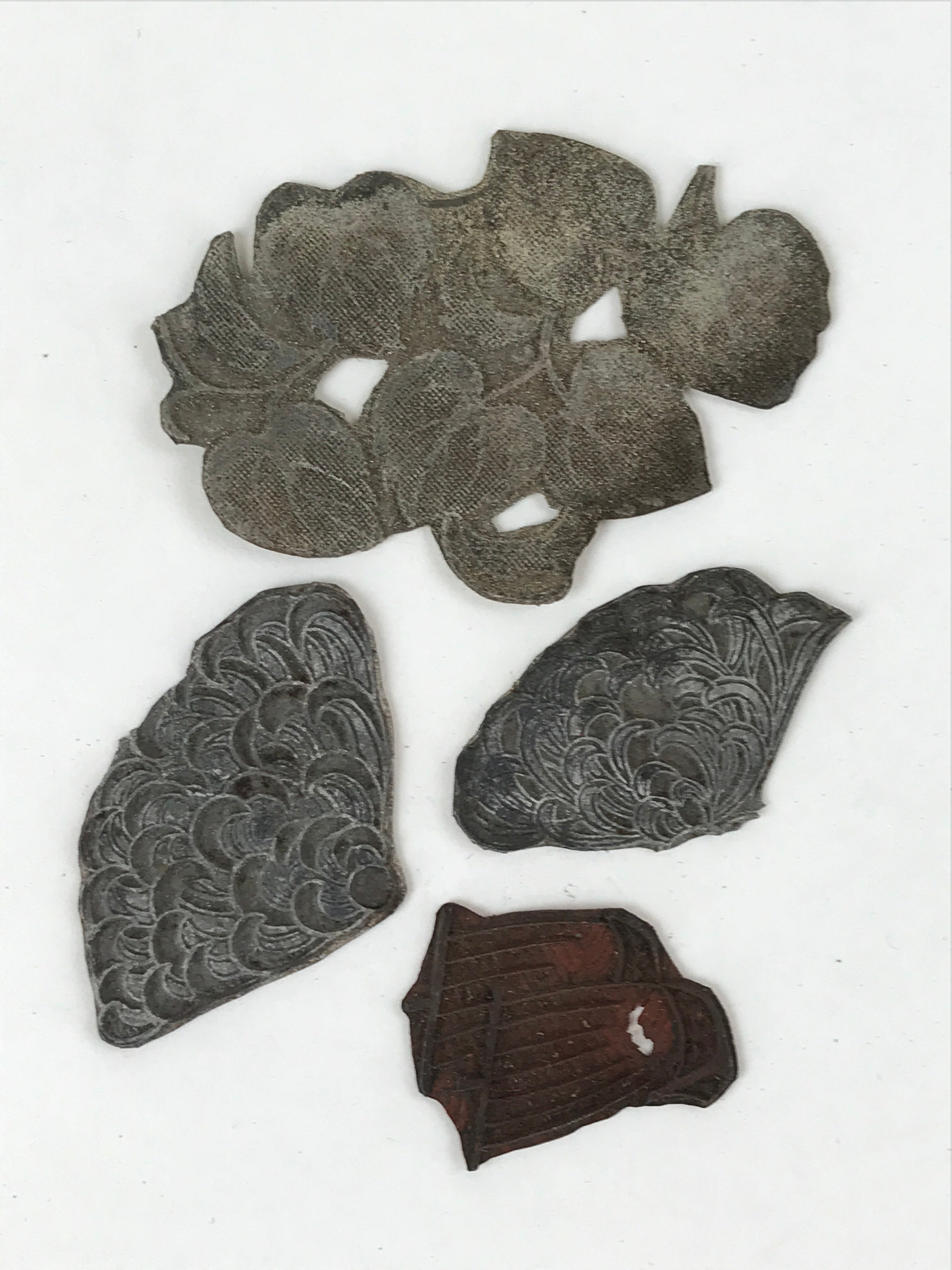 Japanese Rubber Stamps Without Base 9 Pcs Vtg Floral Assorted Stationary HS228