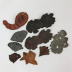 Japanese Rubber Stamps Without Base 9 Pcs Vtg Floral Assorted Stationary HS228