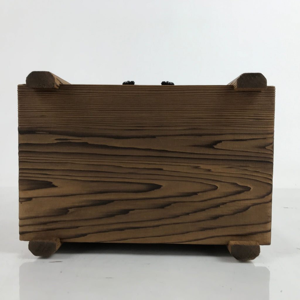 Japanese Rustic Wood Tansu Storage Chest Vtg Haribako Trinket Box 3 Drawer T393