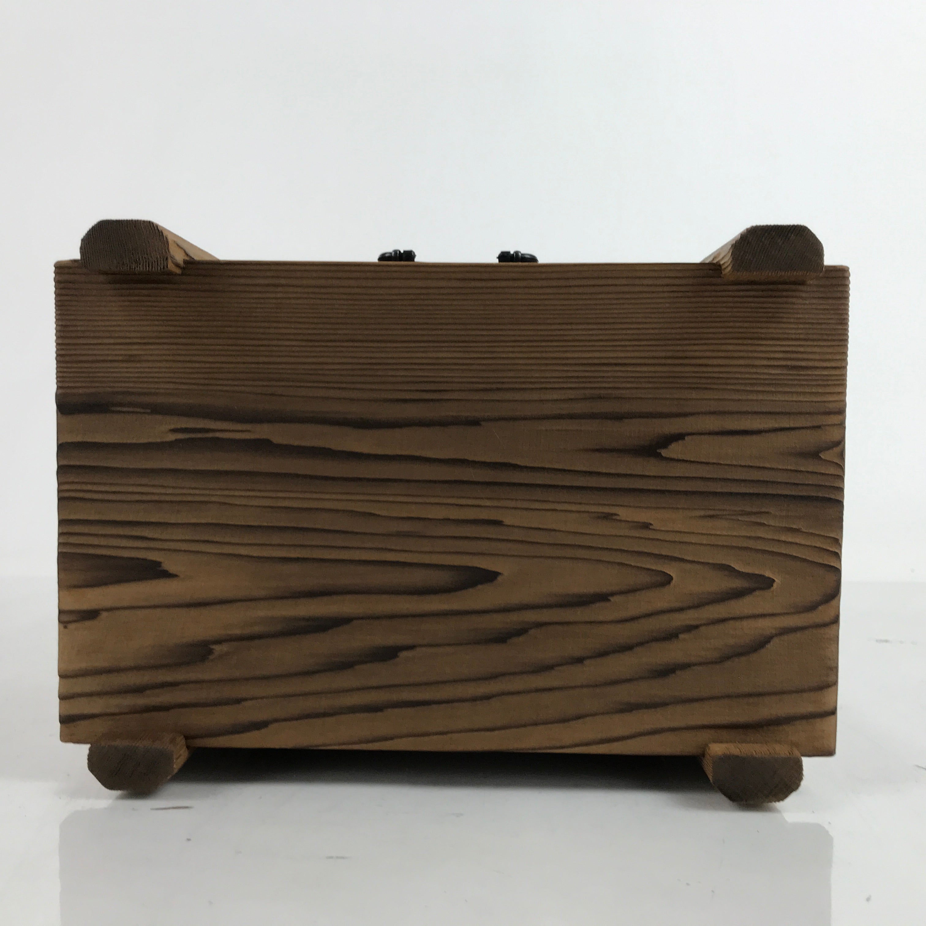 Japanese Rustic Wood Tansu Storage Chest Vtg Haribako Trinket Box 3 Drawer T393