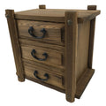 Japanese Rustic Wood Tansu Storage Chest Vtg Haribako Trinket Box 3 Drawer T393