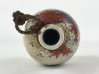 Japanese Sake Bottle Ceramic Kayoi-Tokkuri Vtg Small Momiji Maple Leaves TS610