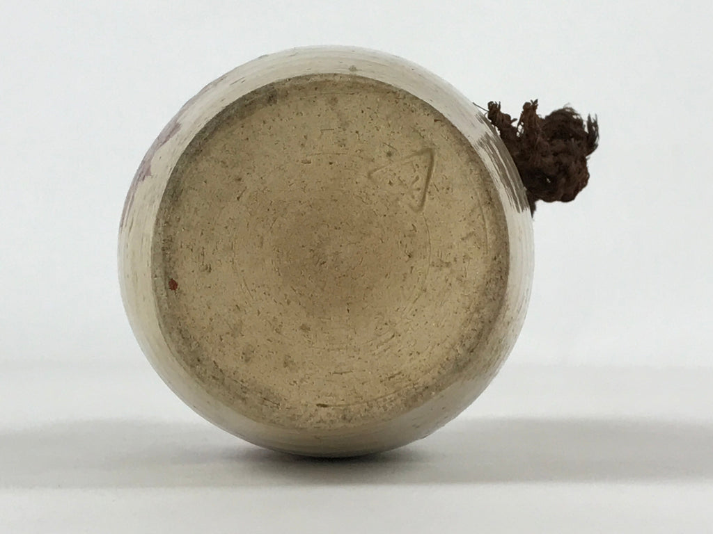 Japanese Sake Bottle Ceramic Kayoi-Tokkuri Vtg Small Momiji Maple Leaves TS610