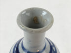 Japanese Sake Bottle Ceramic Tokkuri C1900 Flowers Sometsuke White Blue TS600