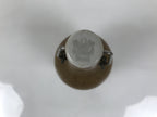 Japanese Sake Bottle Ceramic Tokkuri Vtg Swing Top Closure Brown Pottery TS899