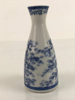 Japanese Sake Bottle Porcelain Sometsuke Tokkuri Ichi-Go Bamboo Blue TS687