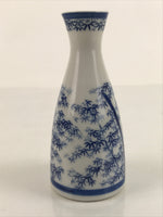 Japanese Sake Bottle Porcelain Sometsuke Tokkuri Ichi-Go Bamboo Blue TS687