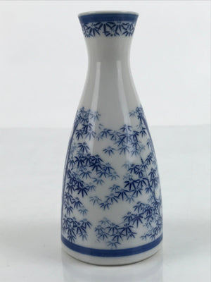 Japanese Sake Bottle Porcelain Sometsuke Tokkuri Ichi-Go Bamboo Blue TS688