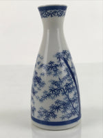 Japanese Sake Bottle Porcelain Sometsuke Tokkuri Ichi-Go Bamboo Blue TS688