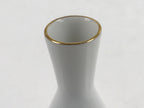 Japanese Sake Bottle Porcelain Tokkuri Vtg Ichi-Go Grapes Leaves Blue Pink TS685