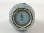 Japanese Sake Bottle Porcelain Tokkuri Vtg Military Commemorative Blue TS598