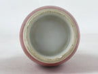 Japanese Sake Bottle Porcelain Tokkuri Vtg Solid Red Ume Plum Blossom TS607