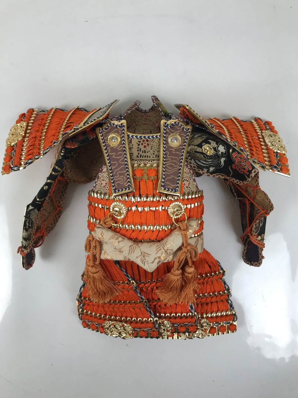 Japanese Samurai Miniature Armor Yoroi Set Vtg Boys' Festival Lacquer Box ID627