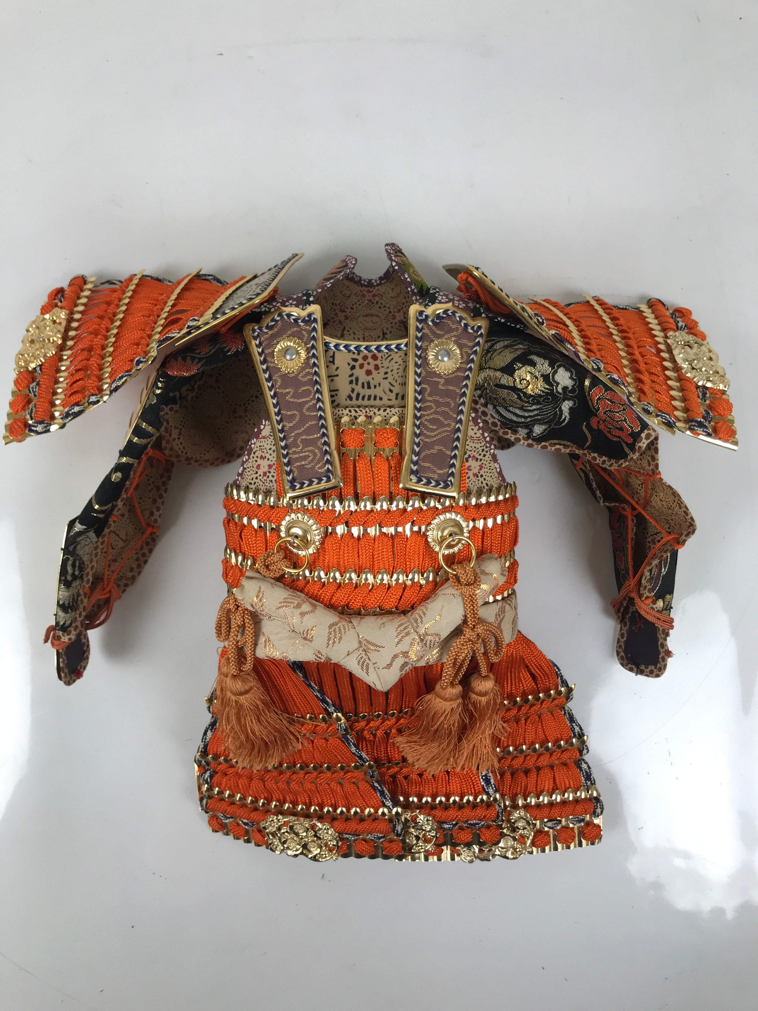 Japanese Samurai Miniature Armor Yoroi Set Vtg Boys' Festival Lacquer Box ID627