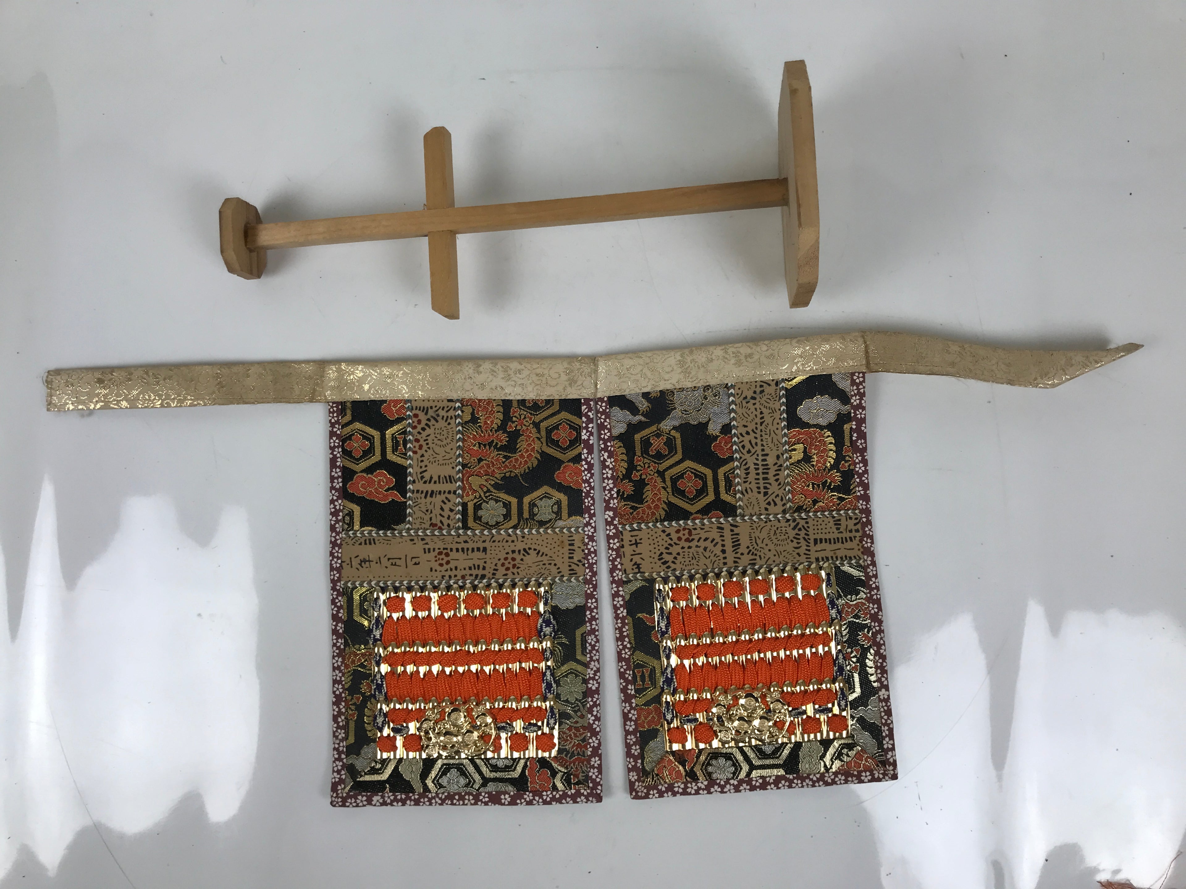 Japanese Samurai Miniature Armor Yoroi Set Vtg Boys' Festival Lacquer Box ID627