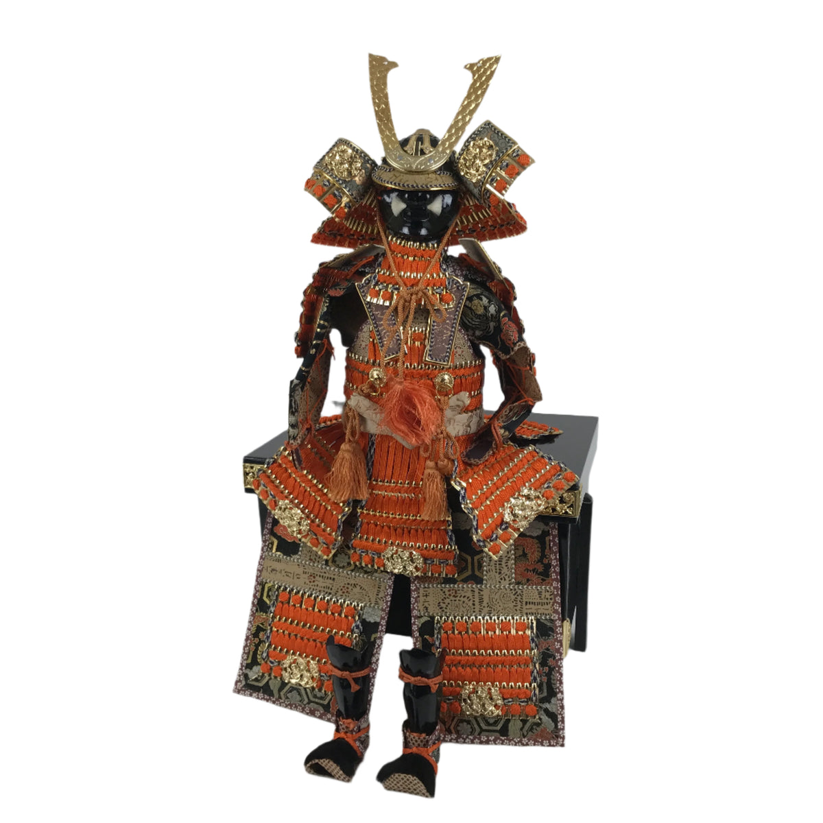 Mini Samurai Japanese Samurai Miniature Armor Yoroi Set Vtg Boys' Festival Lacquer ...