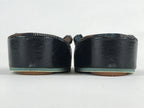 Japanese Sandals Zori Kimono Accessory Vtg Traditonal Footwear Women Black JK500