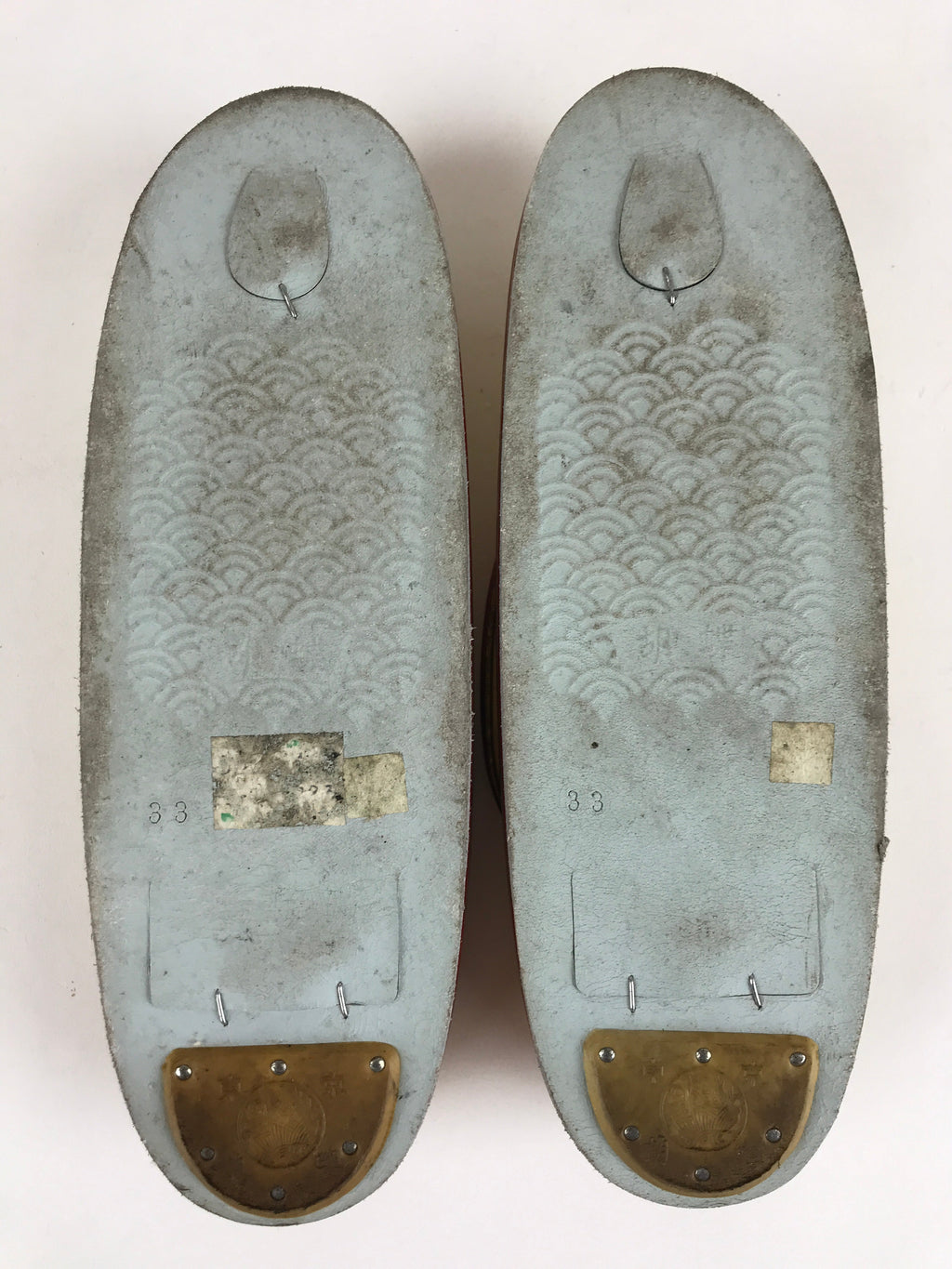 Japanese Sandals Zori Kimono Accessory Vtg Traditonal Footwear Women Gold JK499