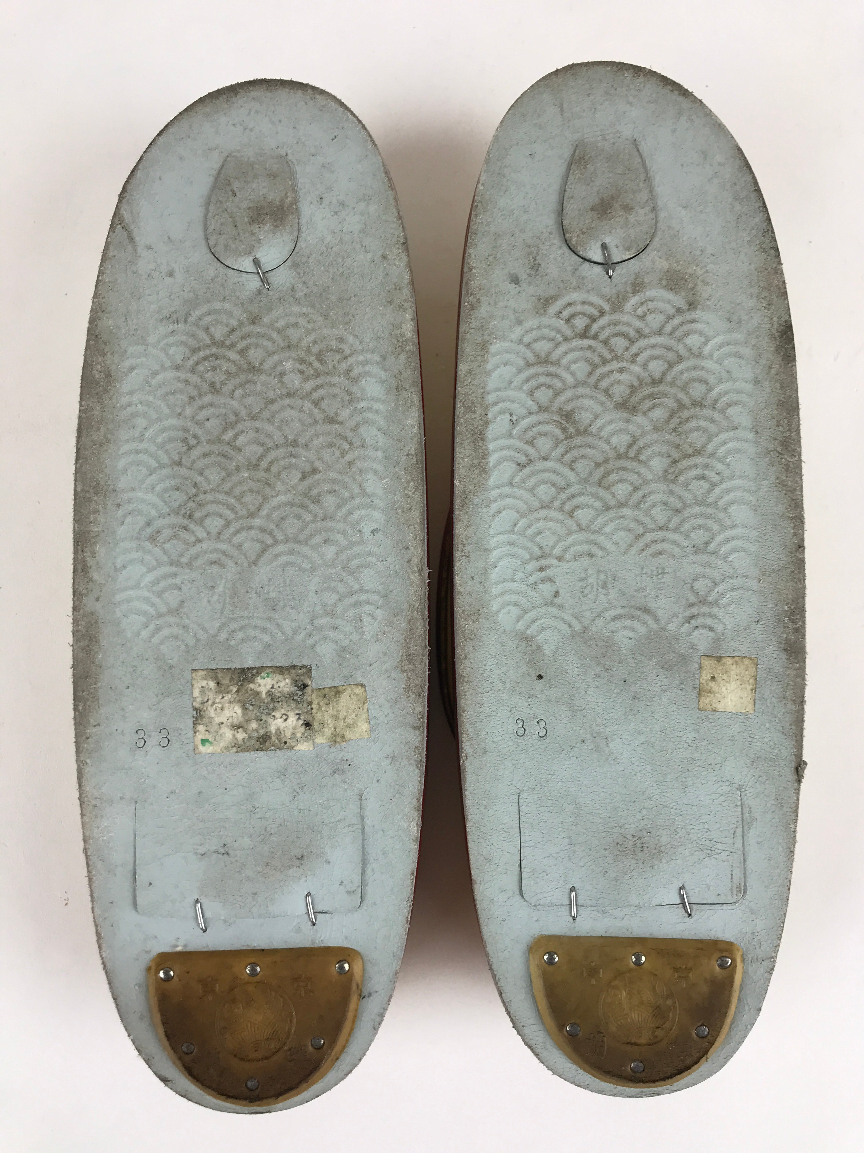 Japanese Sandals Zori Kimono Accessory Vtg Traditonal Footwear Women Gold JK499