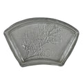 Japanese Sasaki Crystal Glass Sashimi Plate Kozara Vtg Fan Shape Plant Clear Y82