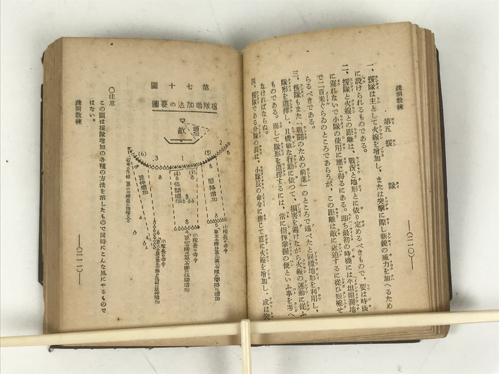 Japanese School Textbook Military Education C1930 Imperial Japan WWII HN42