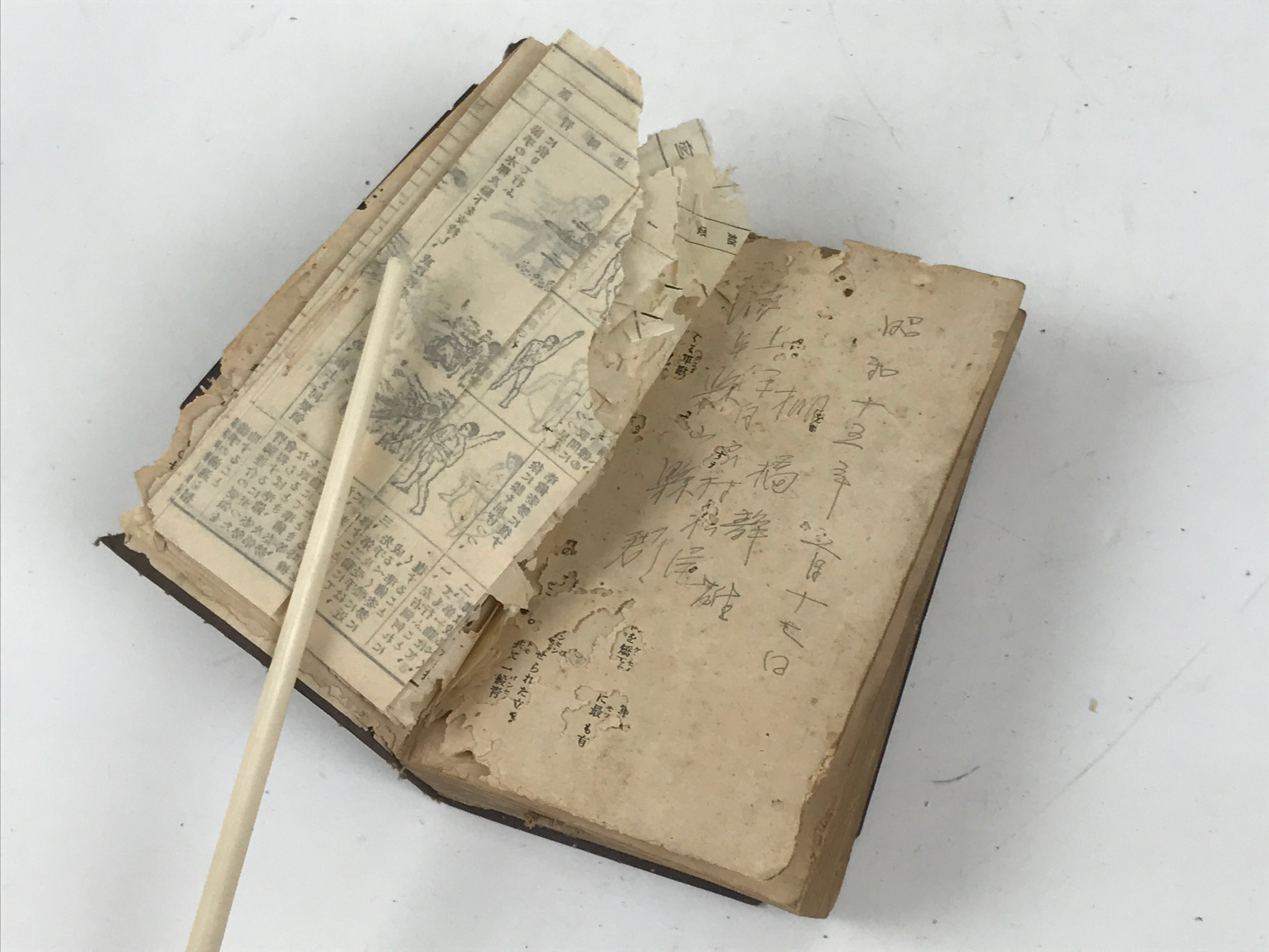 Japanese School Textbook Military Education C1930 Imperial Japan WWII HN42
