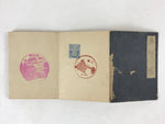 Japanese Seal Stamp Shuin Book Vtg C1930 Used Shrine Ropeway Black BA223