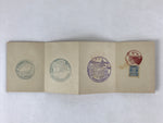 Japanese Seal Stamp Shuin Book Vtg C1930 Used Shrine Ropeway Black BA223