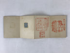 Japanese Seal Stamp Shuin Book Vtg C1930 Used Shrine Ropeway Black BA223