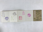 Japanese Seal Stamp Shuin Book Vtg C1950 Used Shrine Temple Case BA227