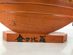Japanese Seven Lucky Gods Wooden Treasure Ship Statue Vtg Good Fortune ST37