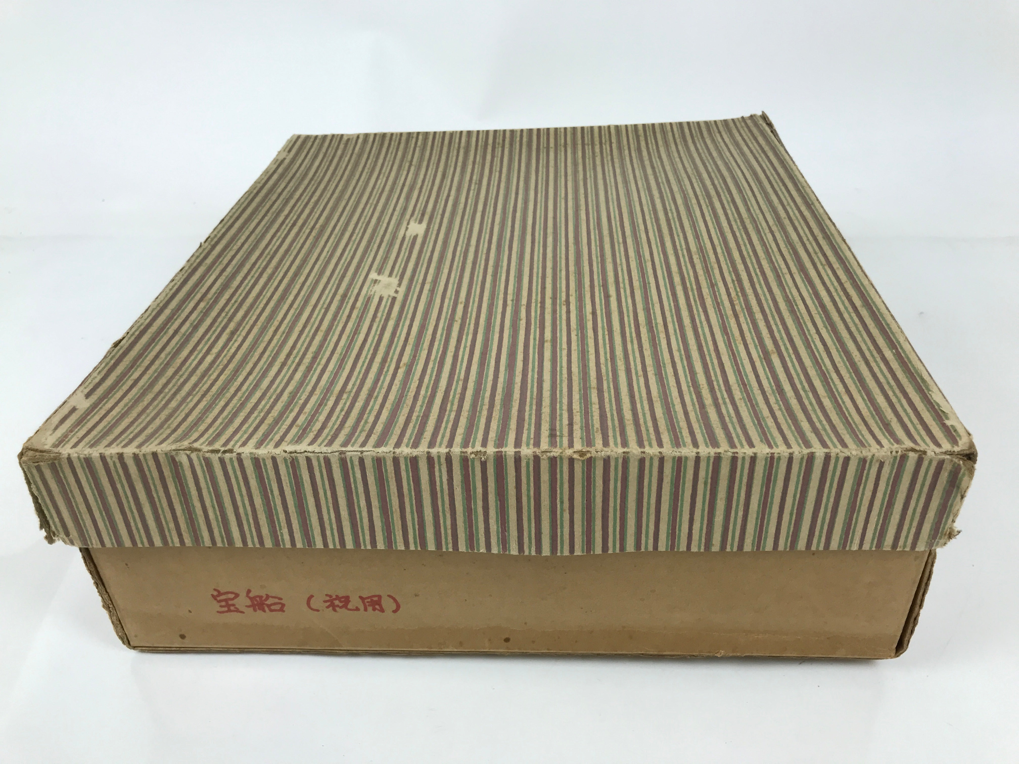 Japanese Seven Lucky Gods Wooden Treasure Ship Statue Vtg Good Fortune ST37