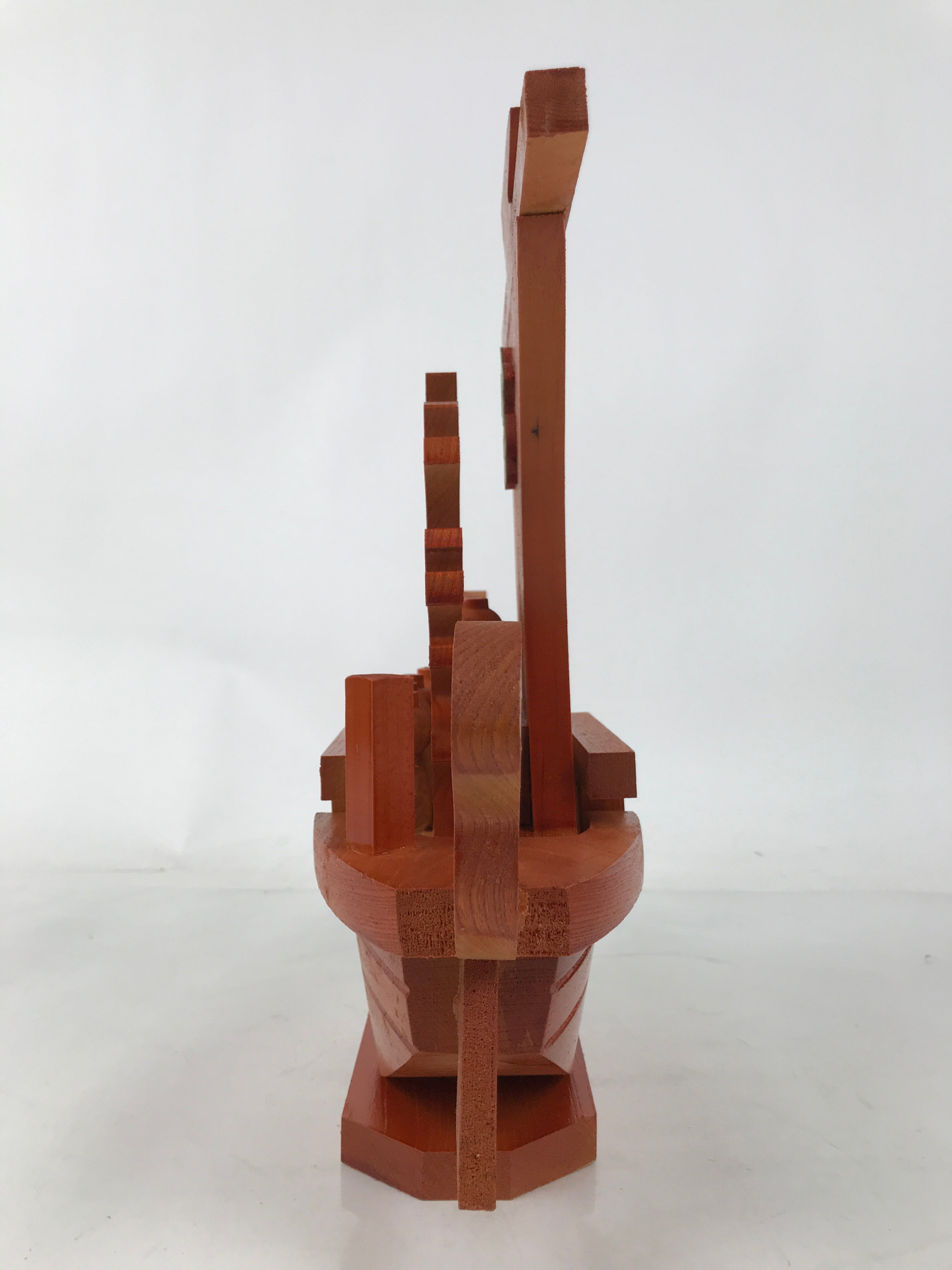 Japanese Seven Lucky Gods Wooden Treasure Ship Statue Vtg Good Fortune ST37