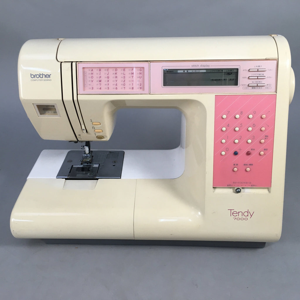 Japanese Sewing Machine Brother Tendy 7000 Electric Computer Control Tested J985