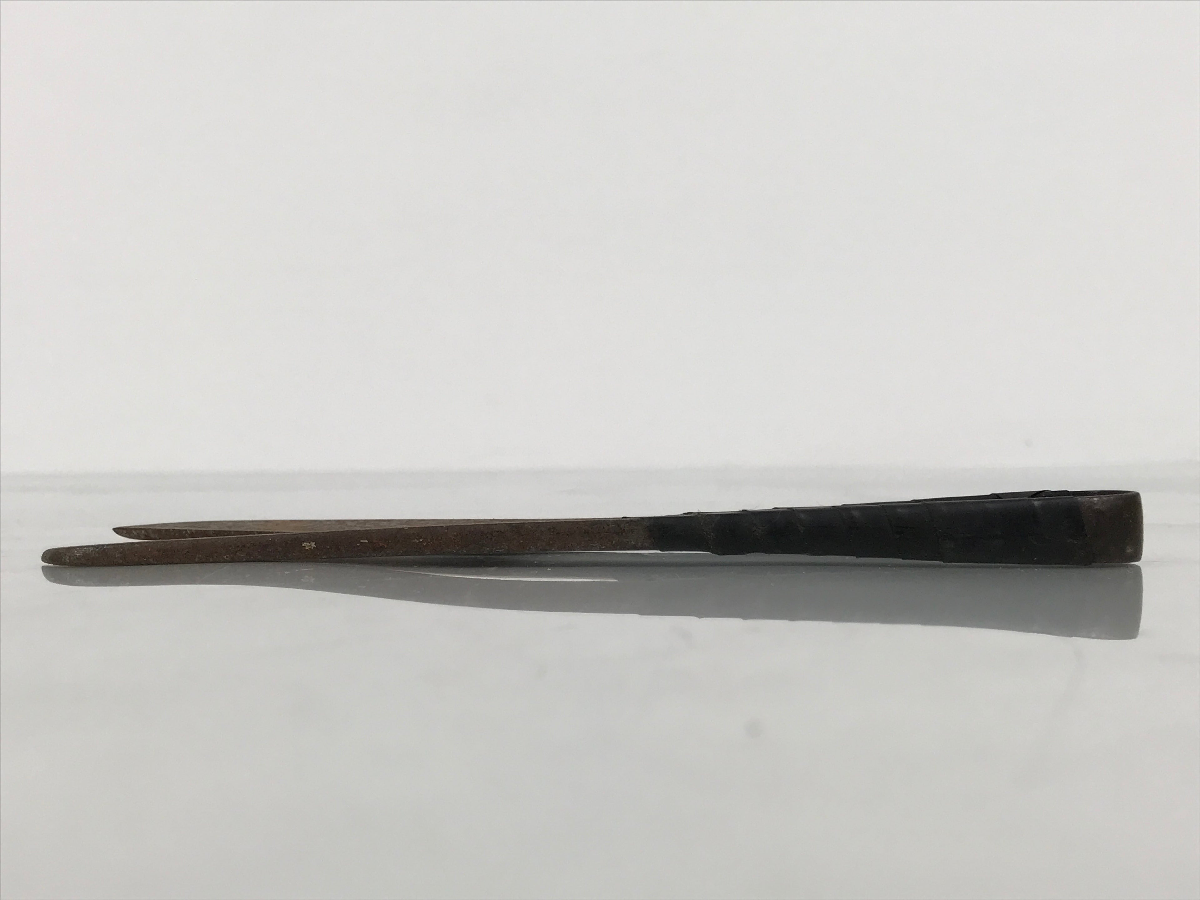 Japanese Sewing Scissors Vtg Iron Brown Thread Cutting Trimmer Nippers T326