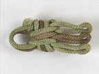 Japanese Shamisen String Anchor Neo Vtg Silk Cord Accessory Brown Green JK584