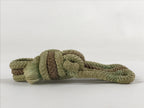 Japanese Shamisen String Anchor Neo Vtg Silk Cord Accessory Brown Green JK584