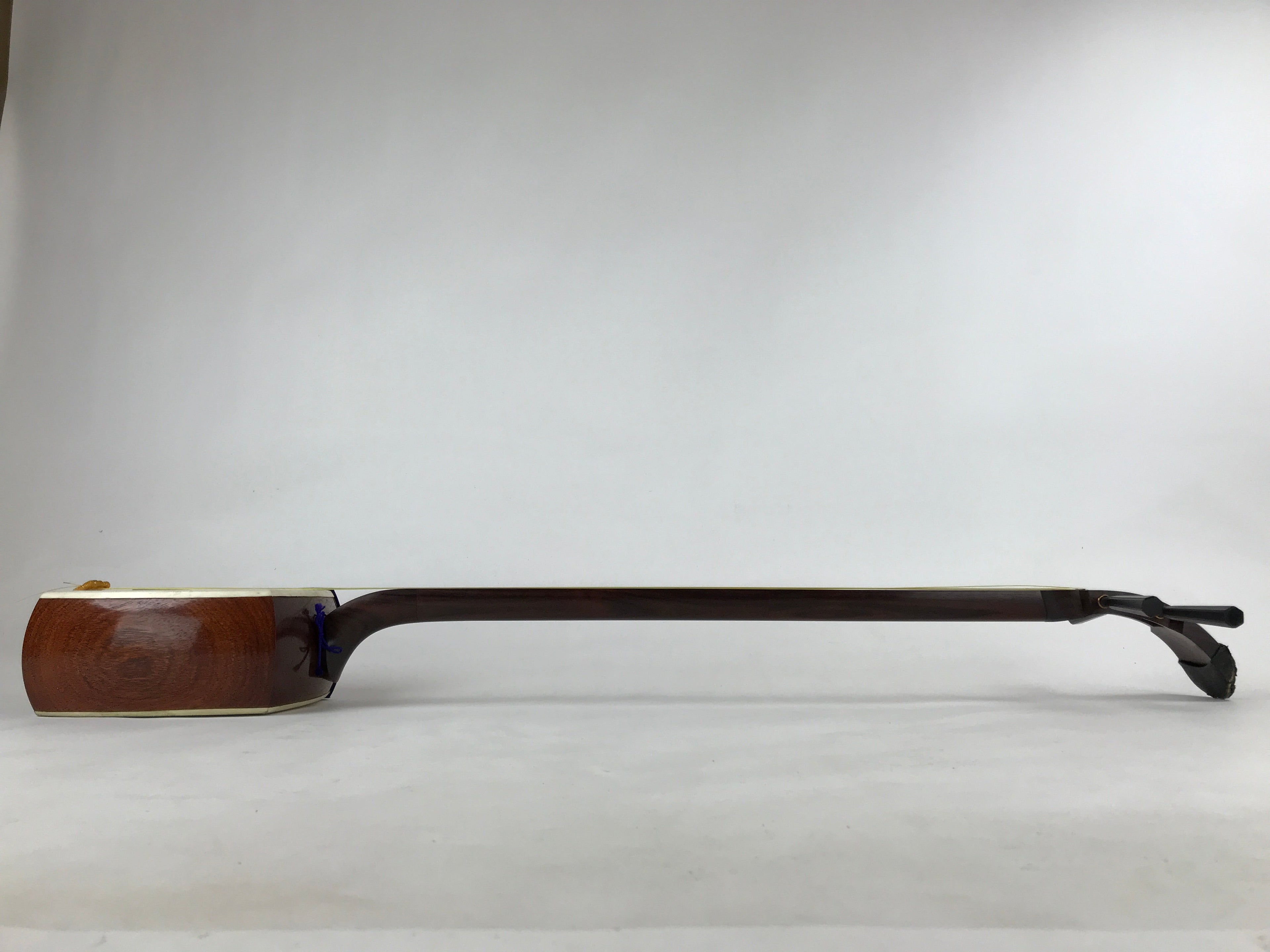 Japanese Shamisen W/ Case Vtg Traditional Wooden Instrument Complete Set JK667