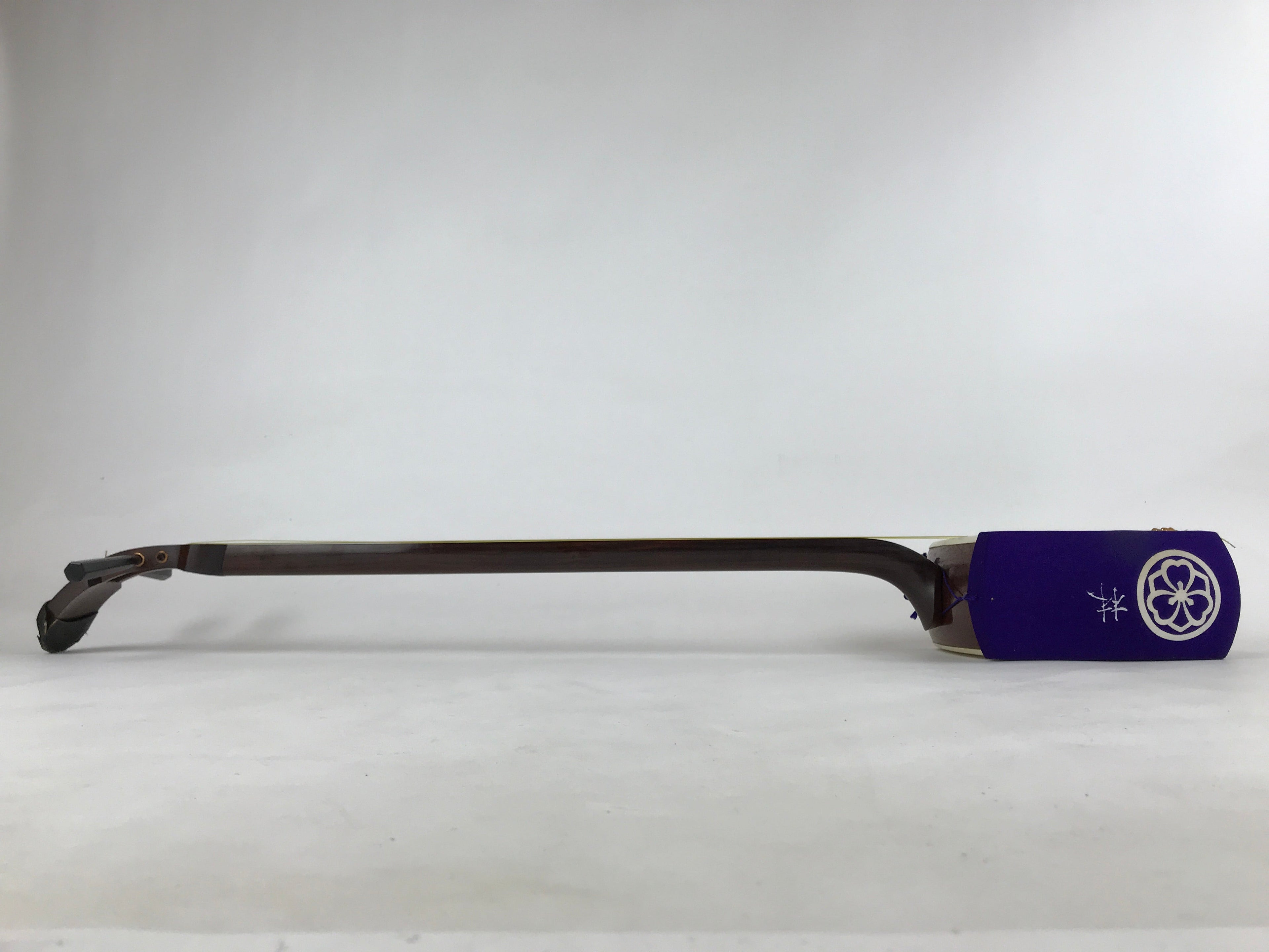 Japanese Shamisen W/ Case Vtg Traditional Wooden Instrument Complete Set JK667
