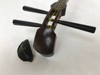 Japanese Shamisen W/ Case Vtg Traditional Wooden Instrument Complete Set JK667