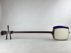 Japanese Shamisen W/ Case Vtg Traditional Wooden Instrument Complete Set JK667