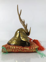 Japanese Shikanosuke Samurai Helmet Kabuto Vtg Boys Festival Decor Antlers ID643