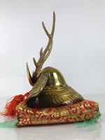 Japanese Shikanosuke Samurai Helmet Kabuto Vtg Boys Festival Decor Antlers ID643