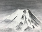 Japanese Shikishi Art Board Art Painting Nihonga Picture Mt Fuji Mountain A502
