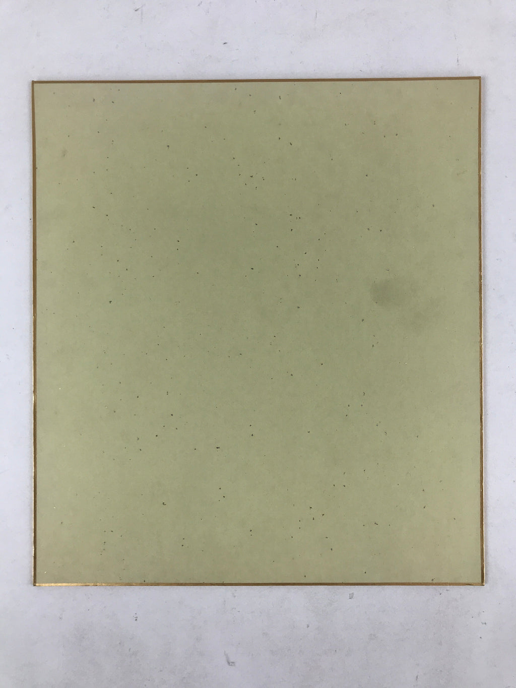 Japanese Shikishi Art Board Haiku Poetry Vtg Black Ink Pastel Background A530